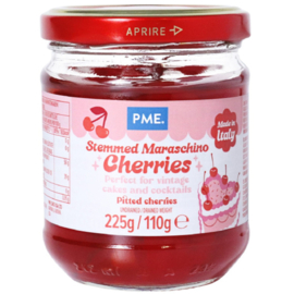 PME Maraschino Kersen met steel op siroop 225g