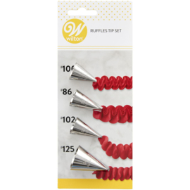 Wilton decorating tip set ruffles #86 #100 #102 #125