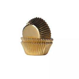 House of Marie mini baking cups Folie Goud  pk/36