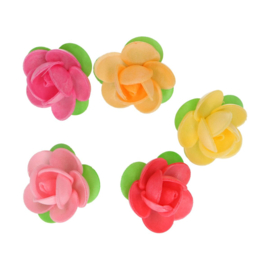 Funcakes eetbare papieren bloemen Camellia pk/5