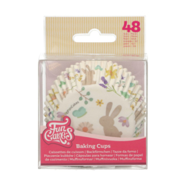 Funcakes baking cups spring animals pk/48