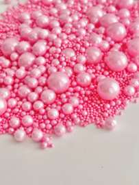 Pink pearl sprinkles mix