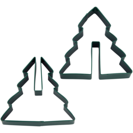 Wilton 3D cookie cutter Tree set/2
