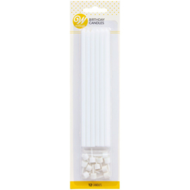 Wilton Long Candles White