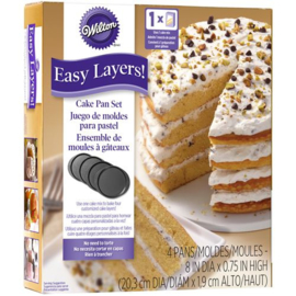 Wilton cake pan easy layer 20 cm set/4