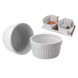 Ovenschaal porselein (creme brulee) Ø8,5cmx4,6cm Set/2