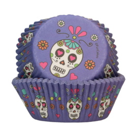 Funcakes baking cups Day Of The Dead pk/48