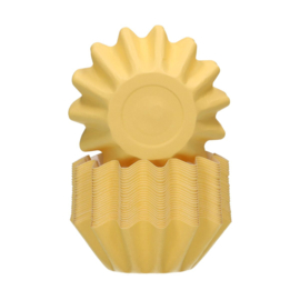 Funcakes Bloom baking cups Pastel Geel pk/48