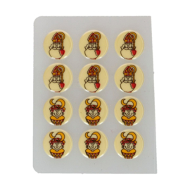 Funcakes Chocolade Decoratie Sint 3,8cm pk/12