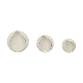 Wilton plunger cutter Kerstbal set/3