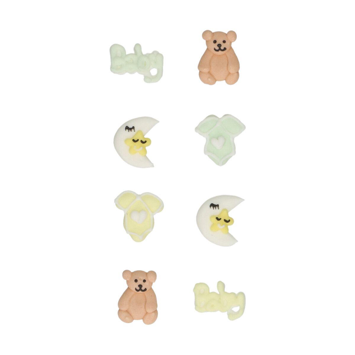 Funcakes suikerdecoratie Happy Baby set/8