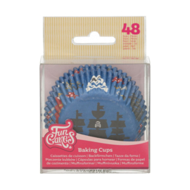 Funcakes baking cups pirates pk/48
