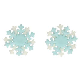 Funcakes fondant decoratie sneeuwvlokken set/12