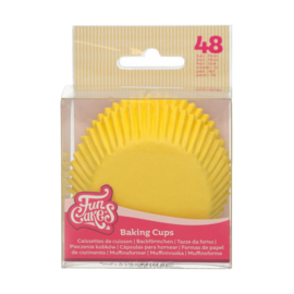 Funcakes baking cups yellow pk/48