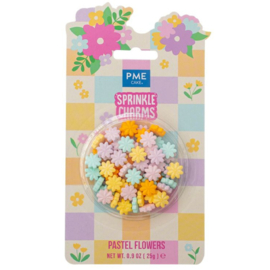PME sprinkle charms bloemen pastel 25g