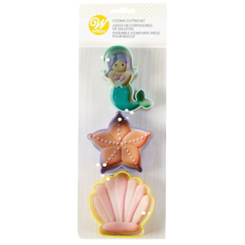 Wilton cookie cutter Sea Life set/3