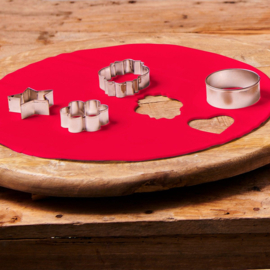 Funcakes ready rolled fondant disc Fire Red
