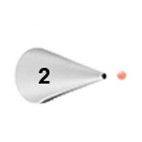 Wilton decorating tip #002 round carded