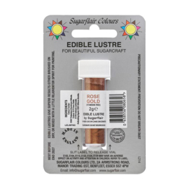 Sugarflair edible lustre Rose Gold 2 g