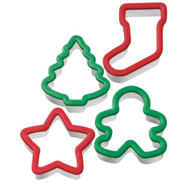 Wilton grippy uitsteker Kerstmis set/4