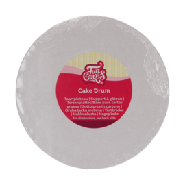 Funcakes cake drum rond Ø35cm Wit