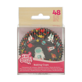 Funcakes baking cups space pk/48