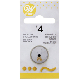 Wilton decorating tip #004 round carded