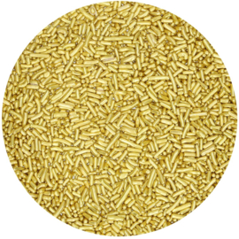 Funcakes sugar strands Metallic Goud 80g