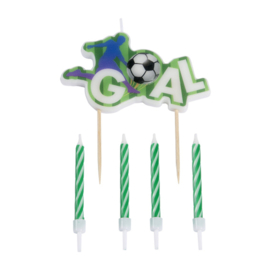 Taartkaarsjes Voetbal & Taarttopper Goal