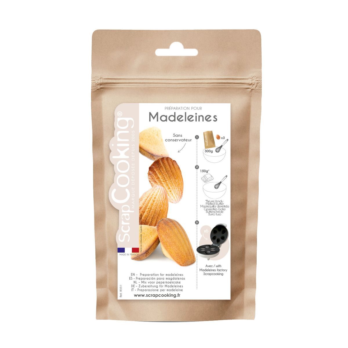 Scrapcooking mix voor Madeleines 300g
