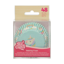 Funcakes baking cups unicorn pk/48