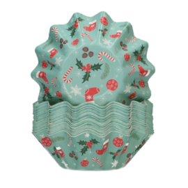 Funcakes Bloom baking cups Kerst pk/48