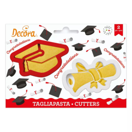 Decora Koekjes uitsteker Set Geslaagd 2-delig