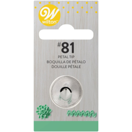 Wilton decorating tip #081 specialty tip carded