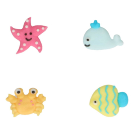 Funcakes suikerdecoratie sea life set/8