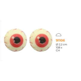 Funcakes chocolade decoraties Half Oogbal set/25
