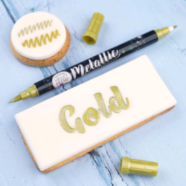 Sweet Stamp stift eetbare inkt dubbelzijdig Metallic Goud