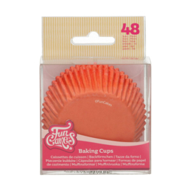 Funcakes baking cups orange pk/48