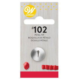 Wilton decorating tip #102 petal carded