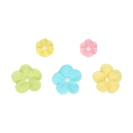Funcakes suikerdecoratie Bloemenmix Pastel set/32