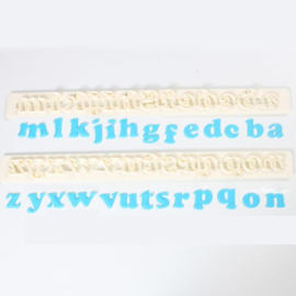 FMM alphabet tappits art deco lower case