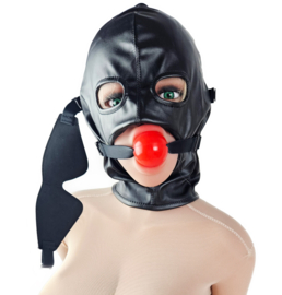 Extreme BDSM sex Masker - Nep Leer - Met Gag blinddoek - SM Erotisch