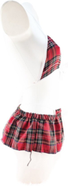 Schoolmeisje  - Sexy Cosplay Rollenspel kleding outfit dames - Onesize Rood