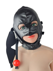 Extreme BDSM sex Masker - Nep Leer - Met Gag blinddoek - SM Erotisch