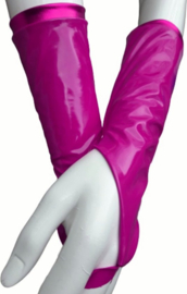 Handschoenen Roze van Datex (Mix latex en stof ) Sexy kinky fetish accessoire