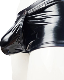 Boxer short | Maat S t/m XL  Datex Zwart (Latex en stof SM kleding BDSM kruisloos erotische heren kleding