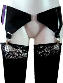 Jarretel LATEX gordel  zonder kousen- maat XL - voor knie kousen - Erotische lingerie dames - Sexy garter belt met jarretels