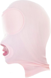 Seks hoofd Masker erotisch - Roze glans stof