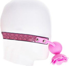 Gag Ball Roze - Seks speeltje - Gagbal roos mond strap masker bdsm fetish