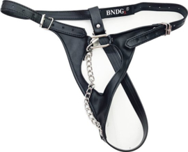 Bondage onderbroek - met slot Open kruis voor dames - slip Erotische sex lingerie